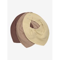 Bandana Bibs 3-pack - Straw