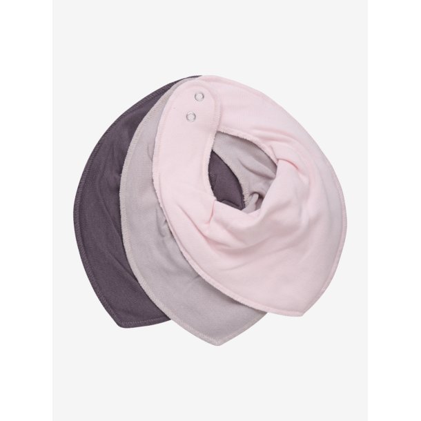 Bandana Bibs 3-Pack - Rose